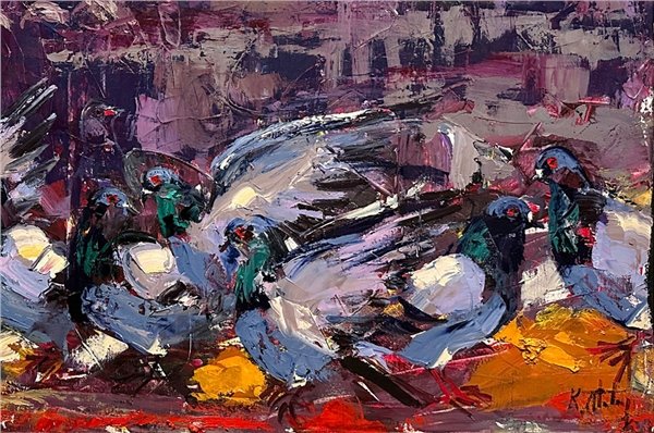 Ayasofya'nın Özgür Kanatları Yağlı Boya Tablosu