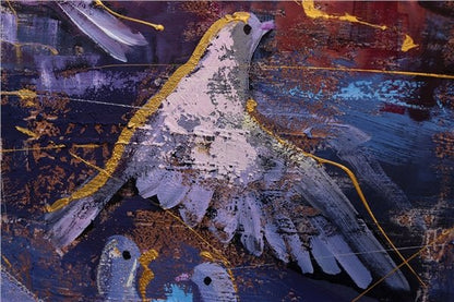 Kuşların Ayasofya Dansı Yağlı Boya Tablosu