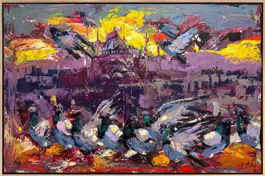 Ayasofya'nın Özgür Kanatları Yağlı Boya Tablosu