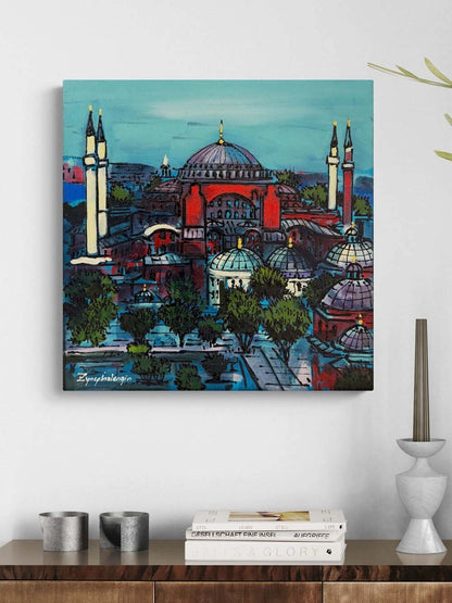 Ayasofya’da Akşam Yağlı Boya Tablosu