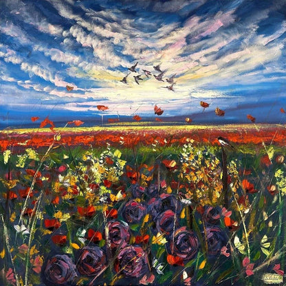 Baharın Esintisi Yağlı Boya Tablosu