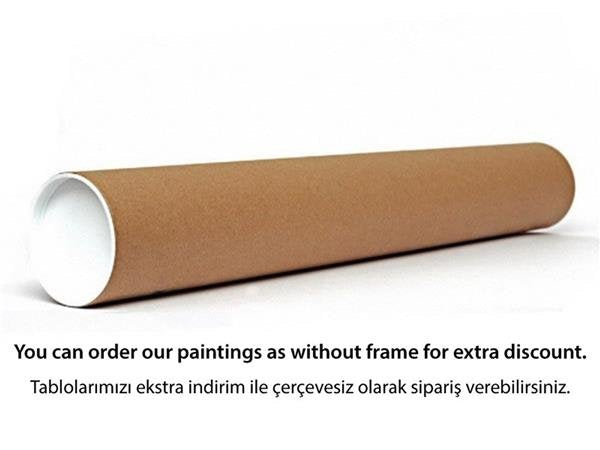 Günbatımında Kayık Esintisi Yağlı Boya Tablosu