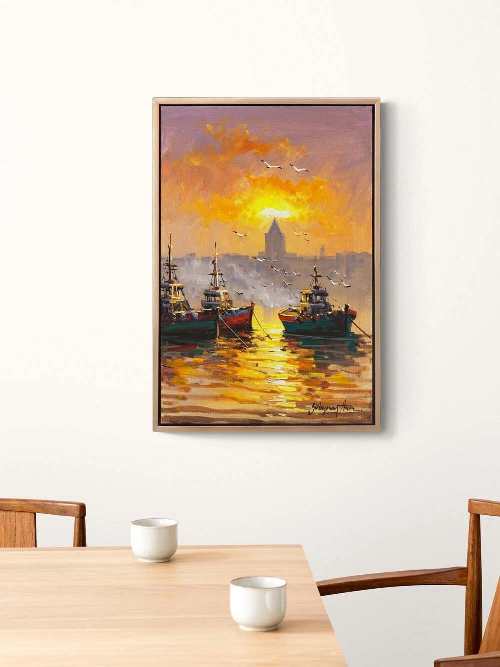 Balıkçıların Dönüşü Yağlı Boya Tablosu