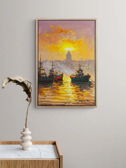 Balıkçıların Dönüşü Yağlı Boya Tablosu