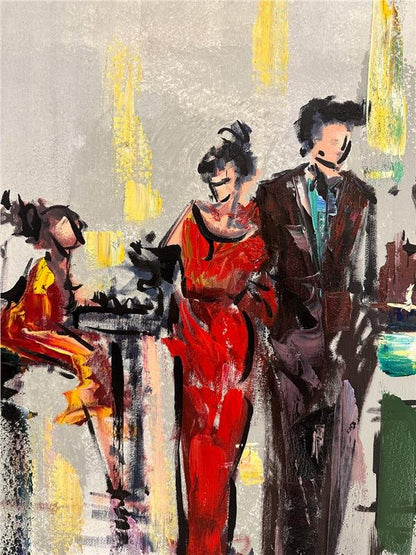 Balo Gecesinin Büyüsü Yağlı Boya Tablosu