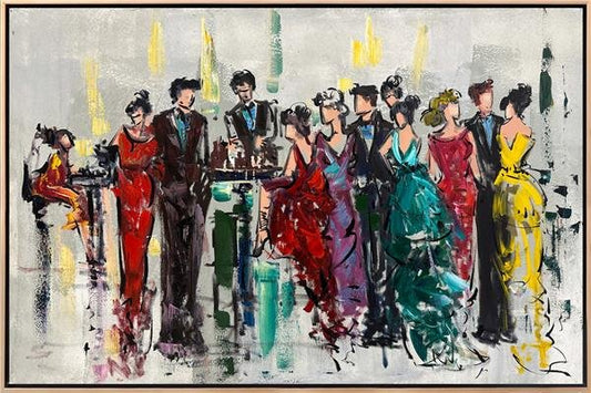 Balo Gecesinin Büyüsü Yağlı Boya Tablosu