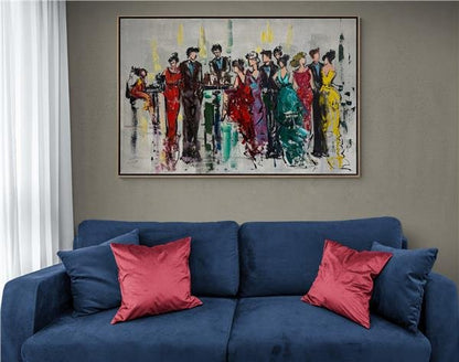 Balo Gecesinin Büyüsü Yağlı Boya Tablosu