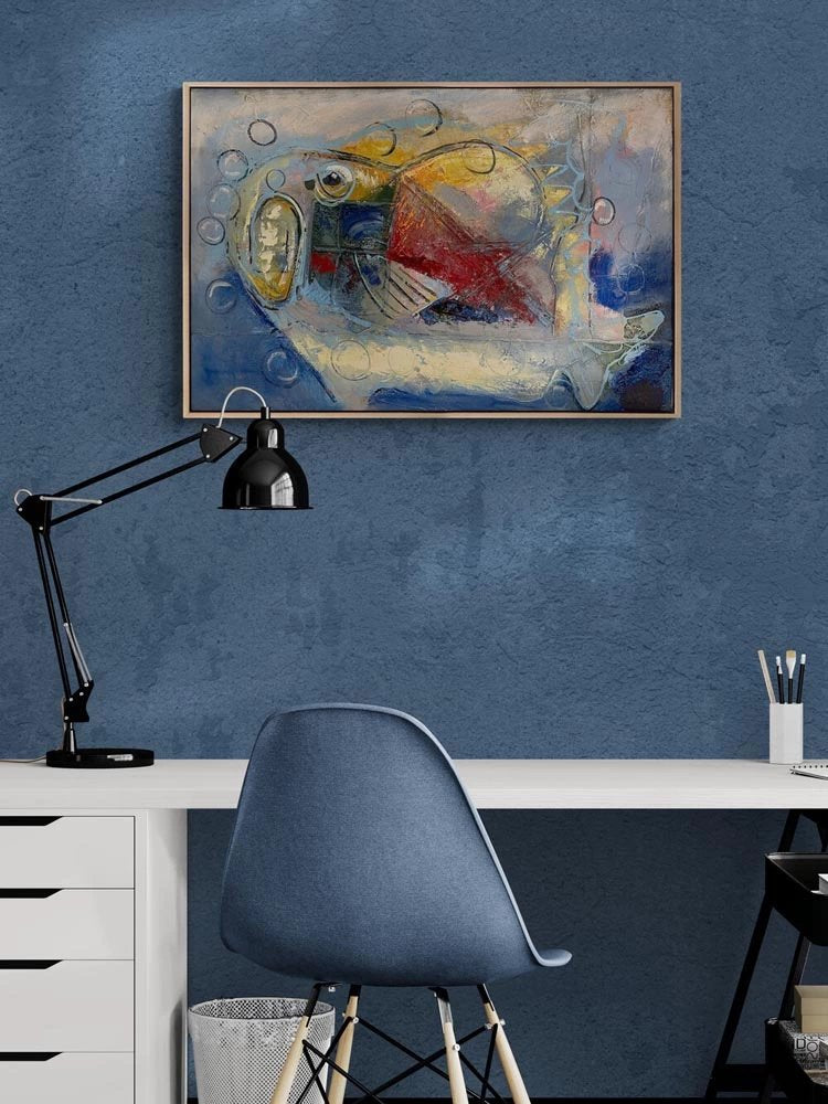 Balon Balığı Yağlı Boya Tablosu