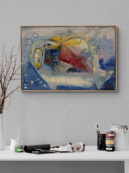 Balon Balığı Yağlı Boya Tablosu