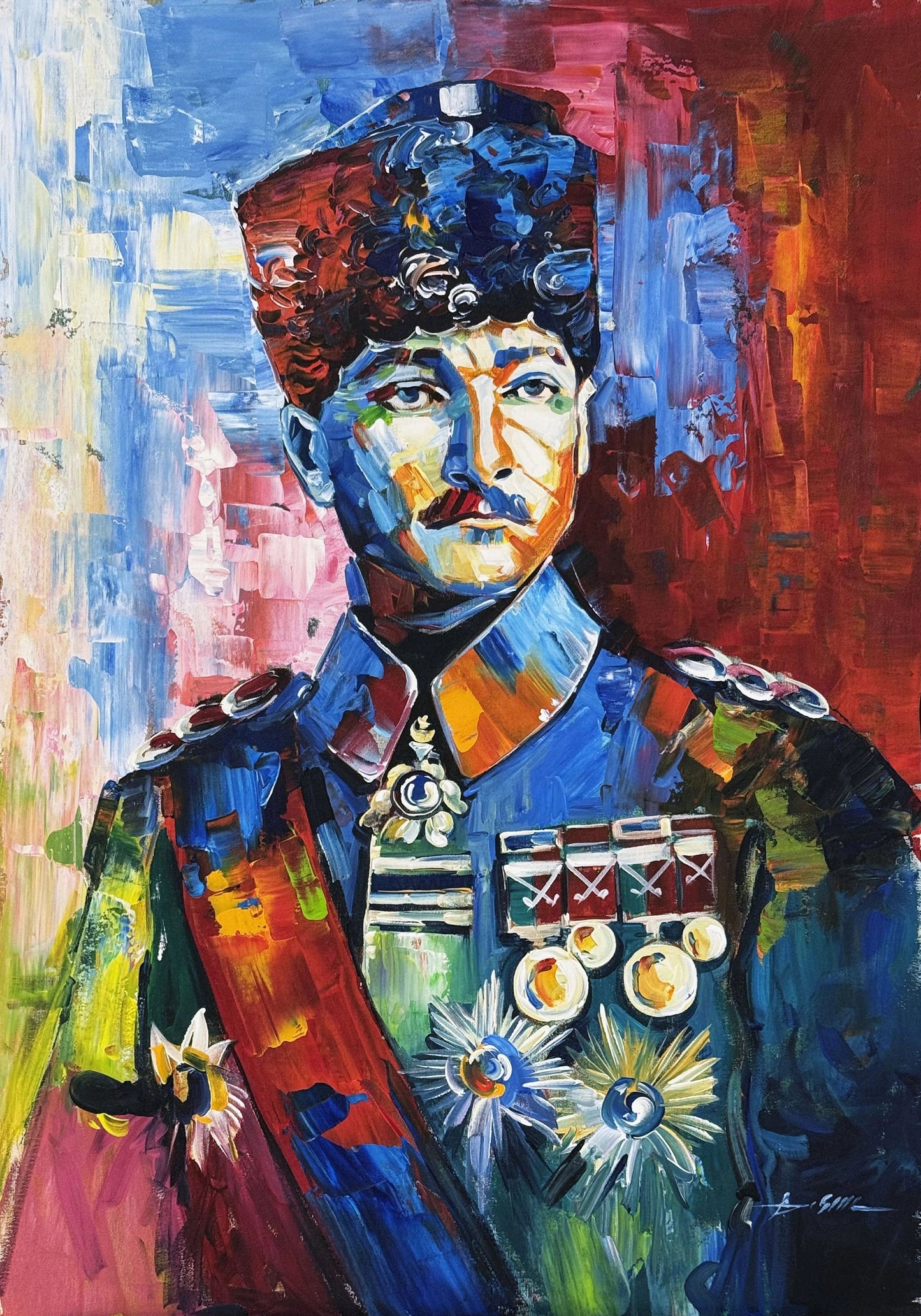 Başkomutan Mustafa Kemal Atatürk Yağlı Boya Tablosu