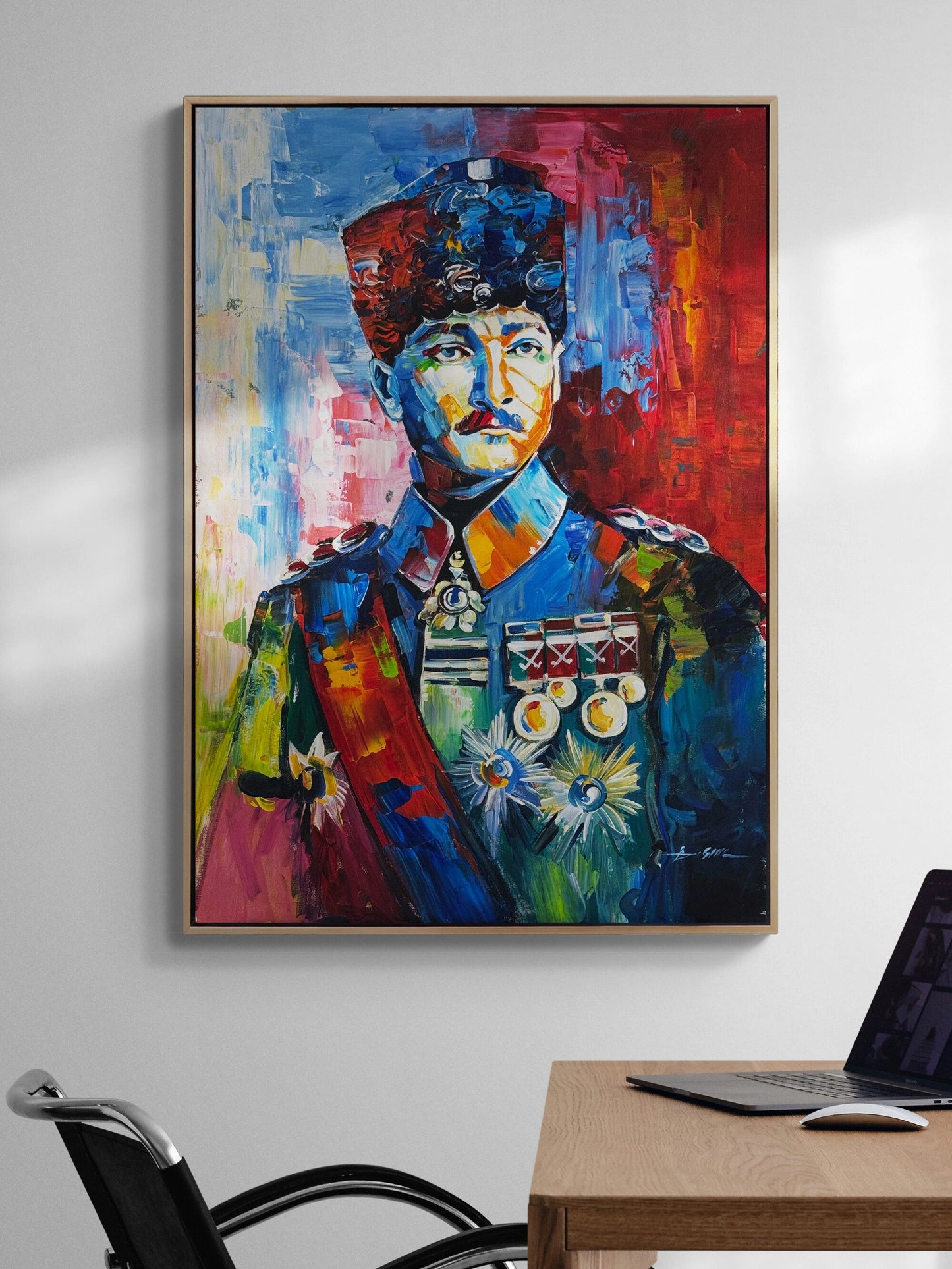 Başkomutan Mustafa Kemal Atatürk Yağlı Boya Tablosu