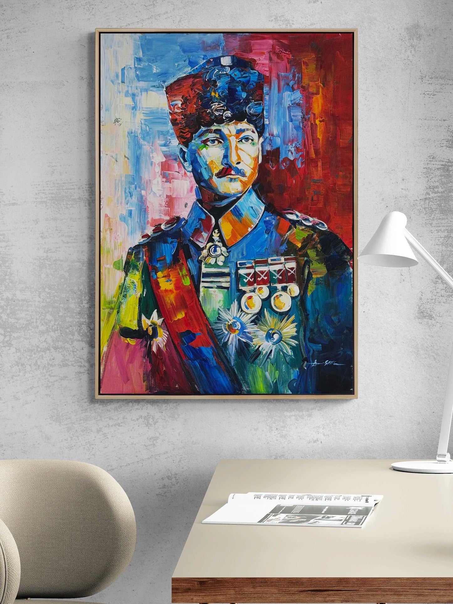 Başkomutan Mustafa Kemal Atatürk Yağlı Boya Tablosu