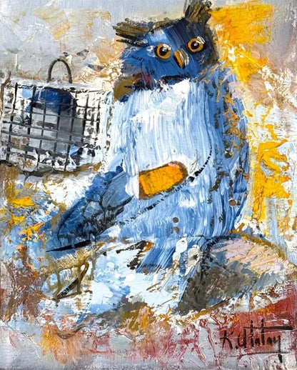 Baykuş'un Sessizliği Yağlı Boya Tablosu