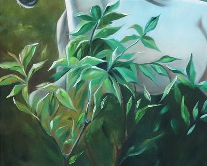 Beyaz Atın Koşusu Yağlı Boya Tablosu