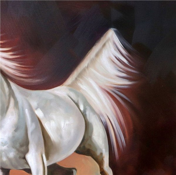 Atın Koşu Serüveni Yağlı Boya Tablosu