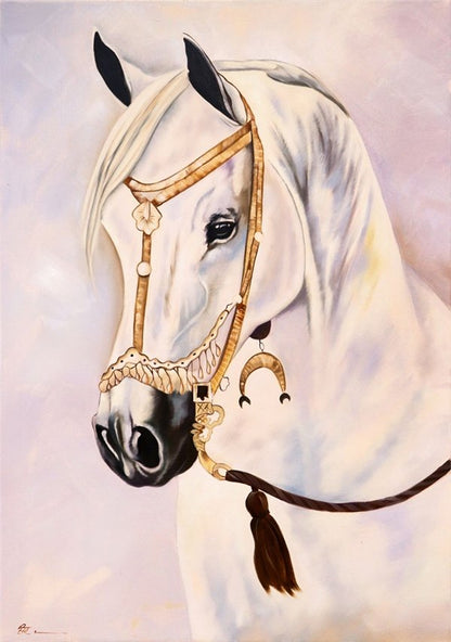 Beyaz İnci Yağlı Boya Tablosu