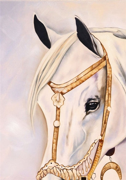 Beyaz İnci Yağlı Boya Tablosu