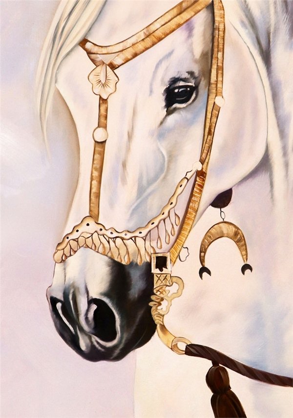 Beyaz İnci Yağlı Boya Tablosu