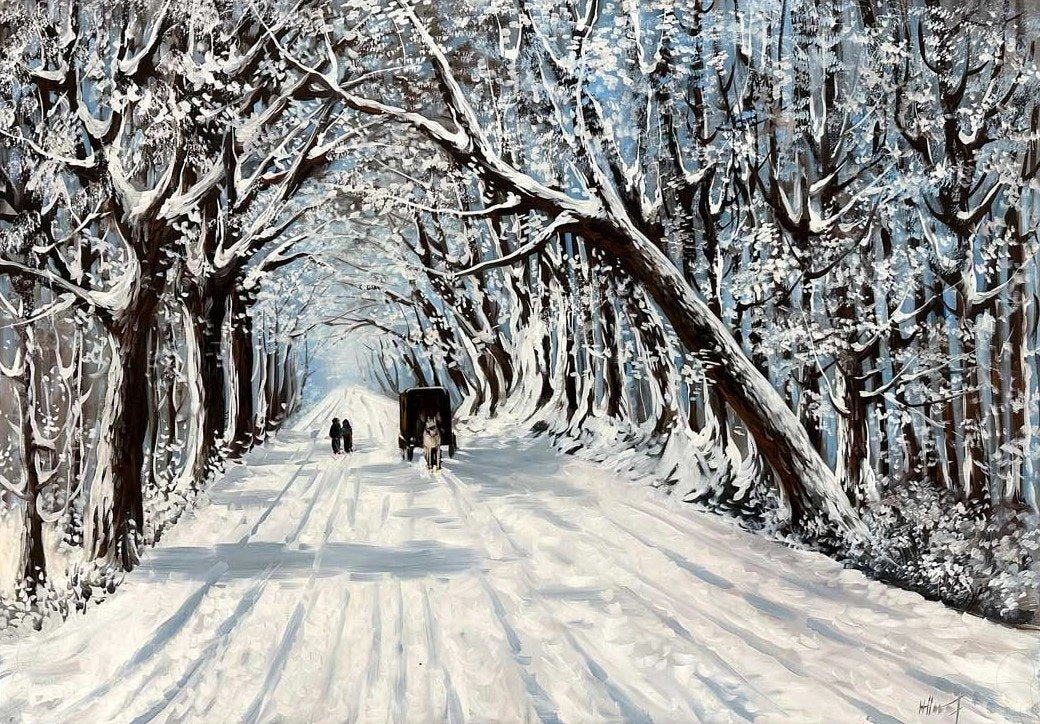 Beyaz Kar Yağlı Boya Tablosu