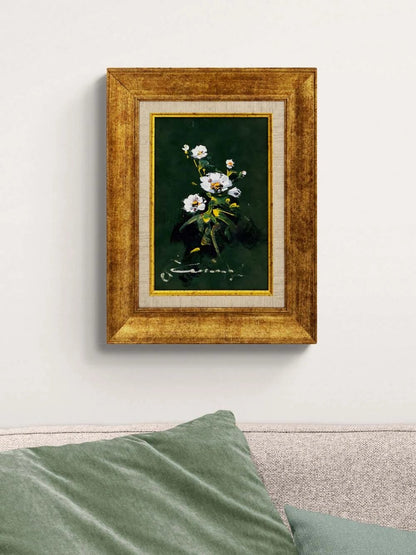 Beyaz Zambaklar Yağlı Boya Tablosu