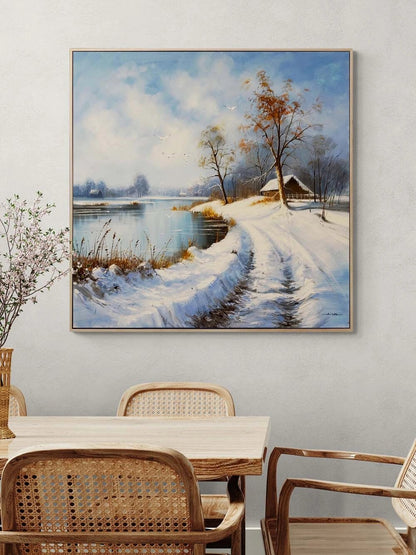 Beyazın Fısıltısı Yağlı Boya Tablosu