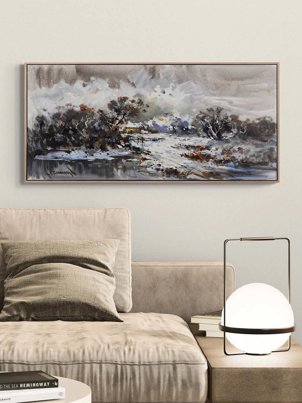 Beyazın Hatırası Yağlı Boya Tablosu