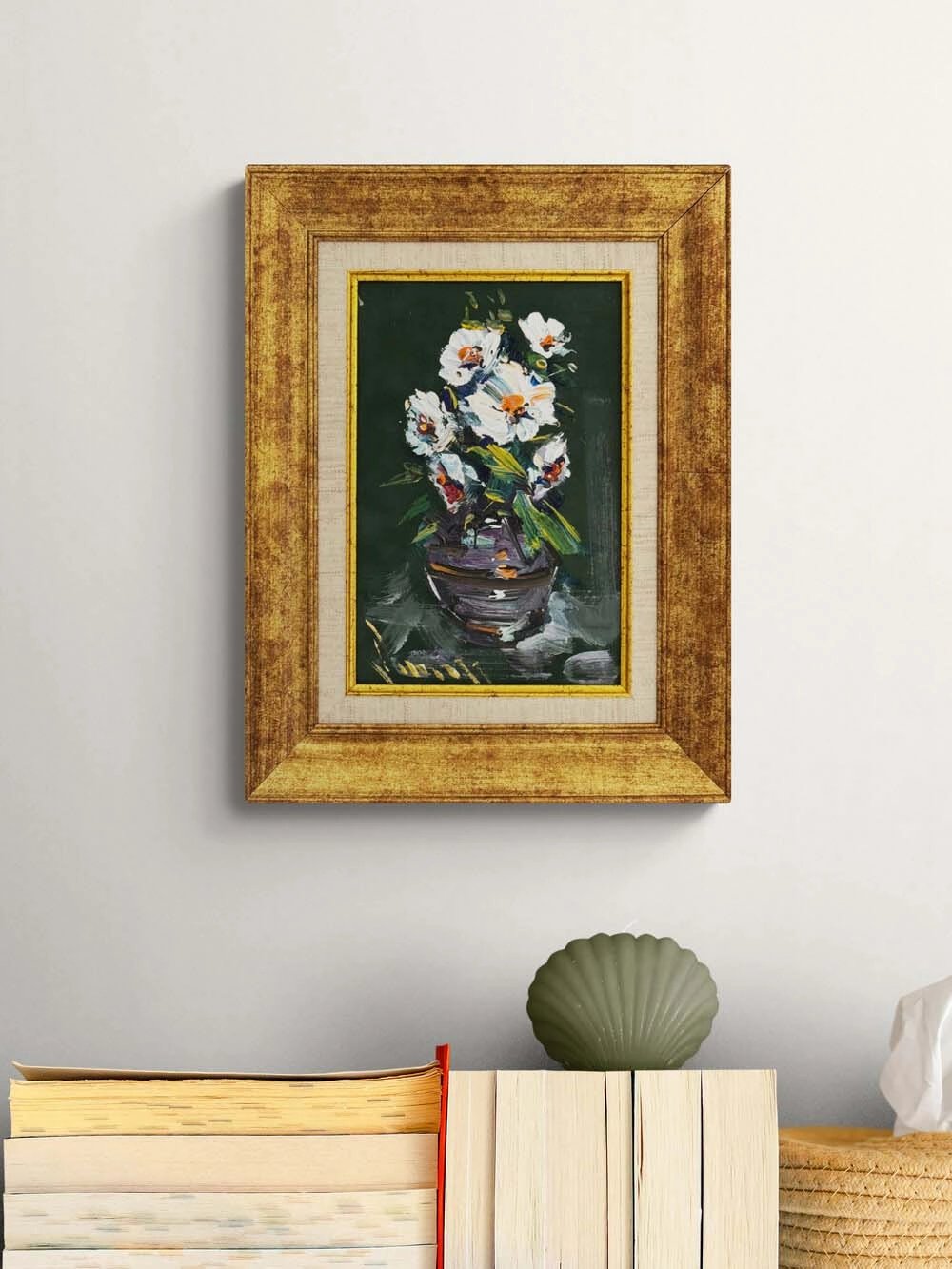 Beyazın Sessizliği Yağlı Boya Tablosu