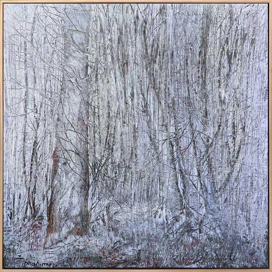 Beyazın Soğuk Şarkısı Yağlı Boya Tablosu