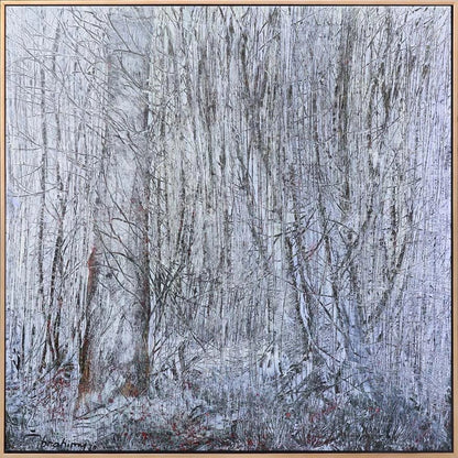 Beyazın Soğuk Şarkısı Yağlı Boya Tablosu