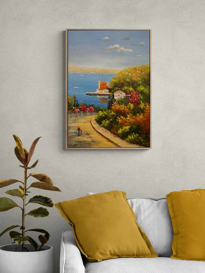 Beykoz'un Sessiz Hatıraları Yağlı Boya Tablosu