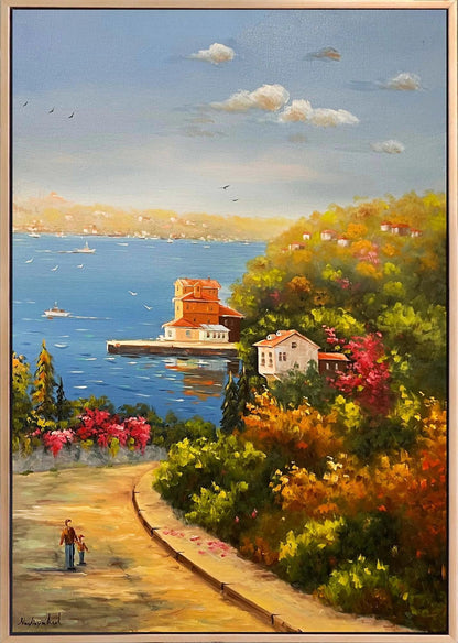 Beykoz'un Sessiz Hatıraları Yağlı Boya Tablosu