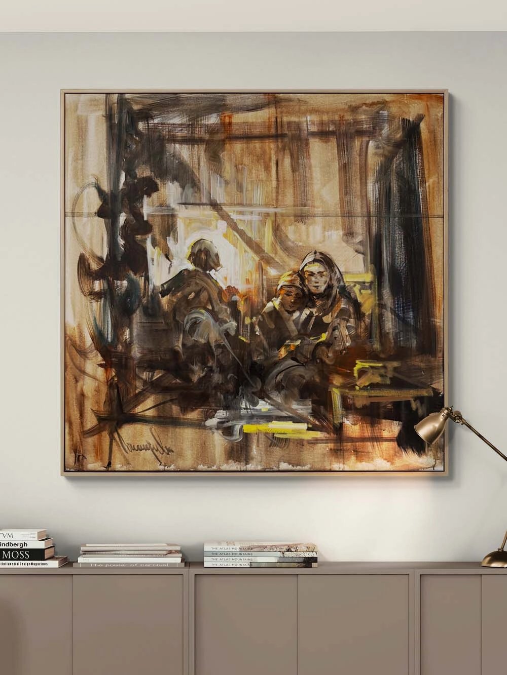 Bir Akşamın Sessizliği Yağlı Boya Tablosu