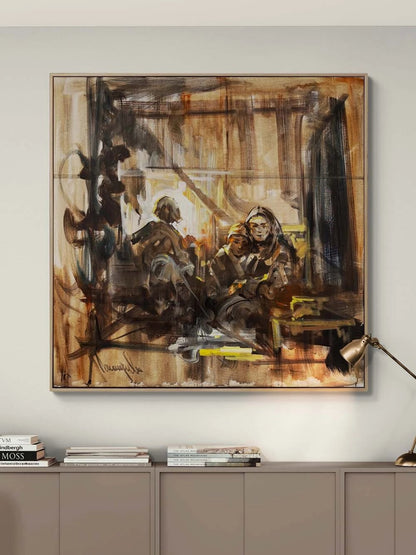 Bir Akşamın Sessizliği Yağlı Boya Tablosu