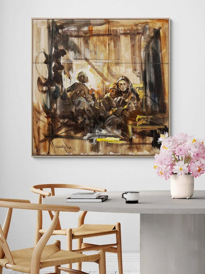 Bir Akşamın Sessizliği Yağlı Boya Tablosu