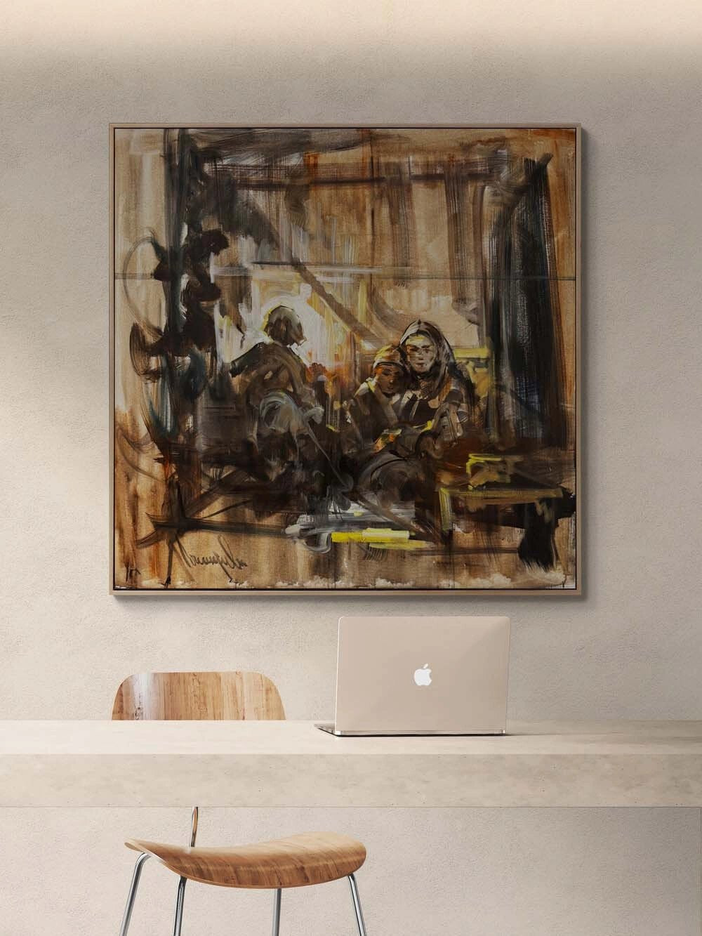 Bir Akşamın Sessizliği Yağlı Boya Tablosu