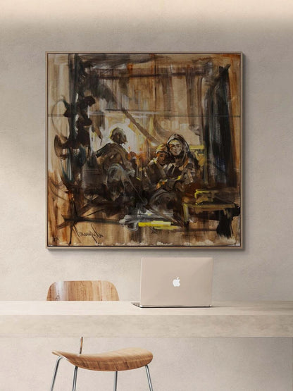 Bir Akşamın Sessizliği Yağlı Boya Tablosu