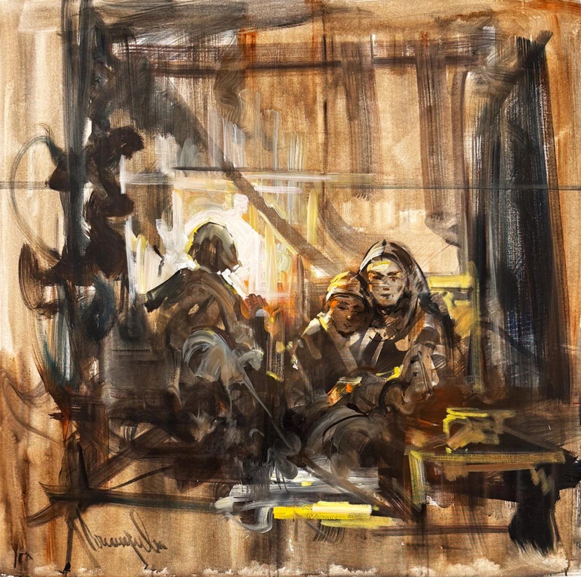 Bir Akşamın Sessizliği Yağlı Boya Tablosu