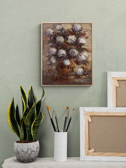 Bir Demet Pamuk Yağlı Boya Tablosu