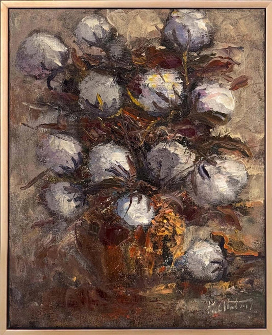 Bir Demet Pamuk Yağlı Boya Tablosu