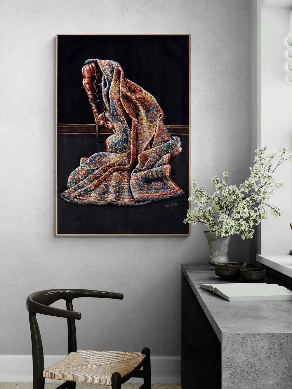 Bir Halı Hatırası Yağlı Boya Tablosu