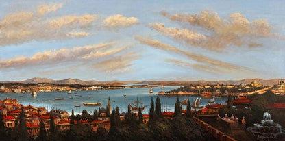 Bir Zamanlar İstanbul Yağlı Boya Tablosu