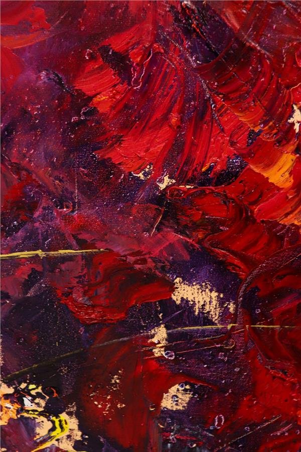 Papağanların Sonsuz Sevgisi Yağlı Boya Tablosu