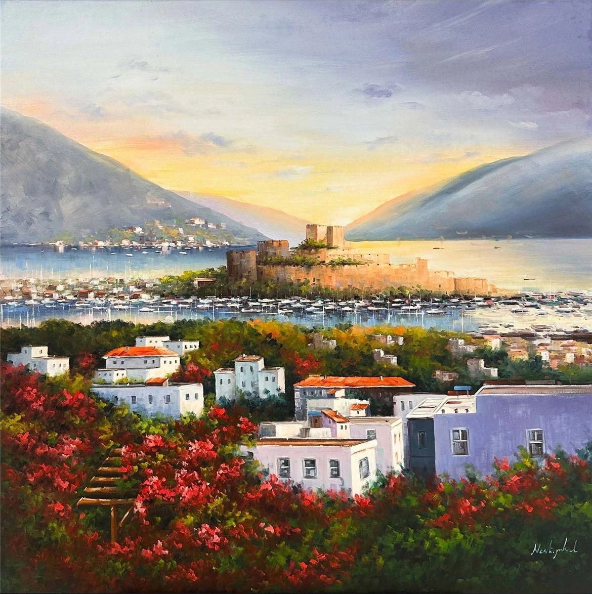 Bodrum'un Kalbinde Yağlı Boya Tablosu