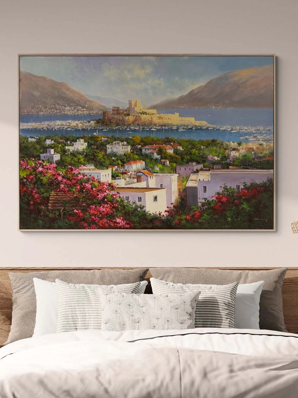 Bodrum'da Denizin Nefesi Yağlı Boya Tablosu