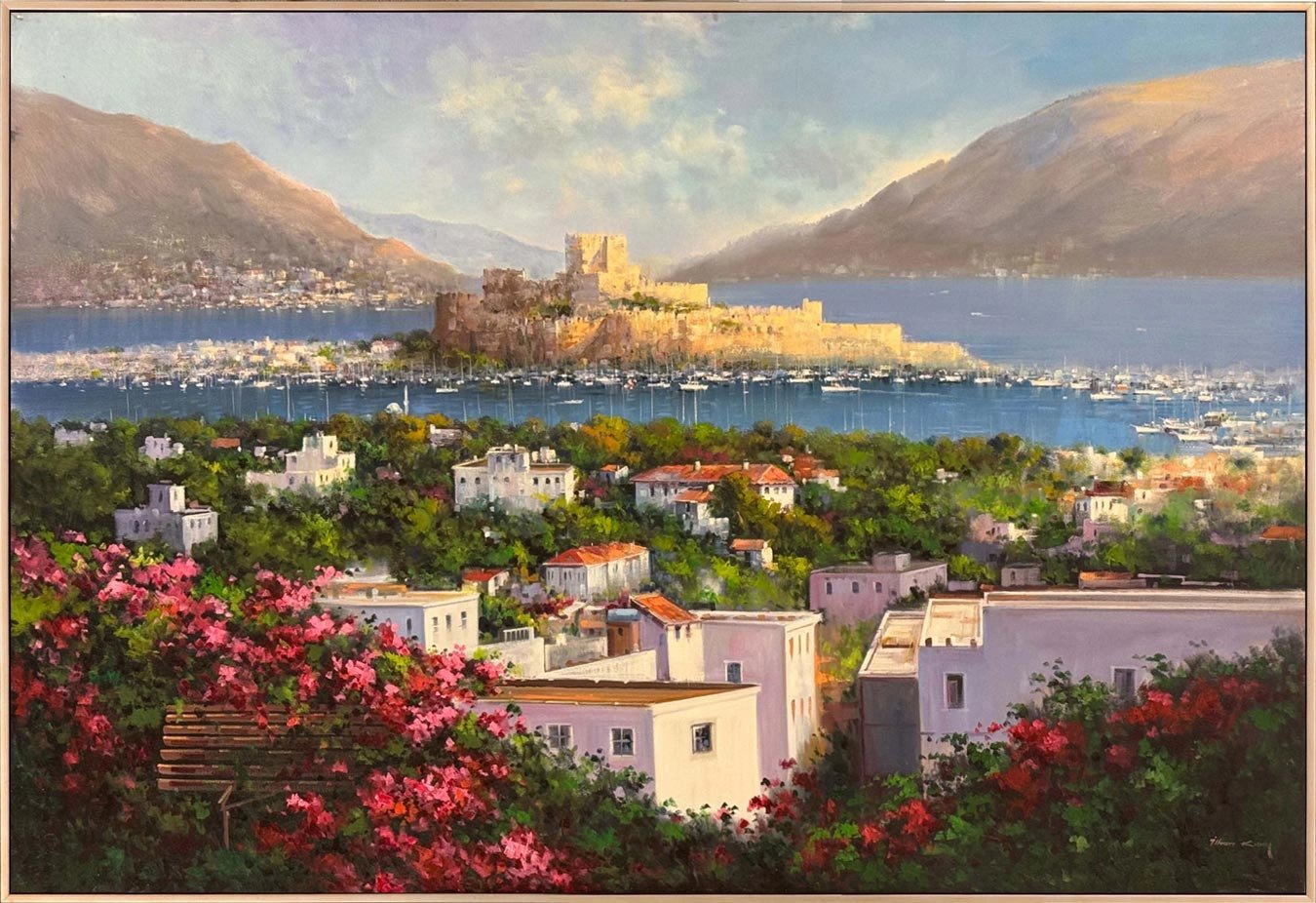 Bodrum'da Denizin Nefesi Yağlı Boya Tablosu