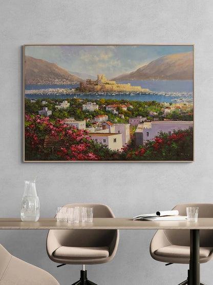 Bodrum'da Denizin Nefesi Yağlı Boya Tablosu