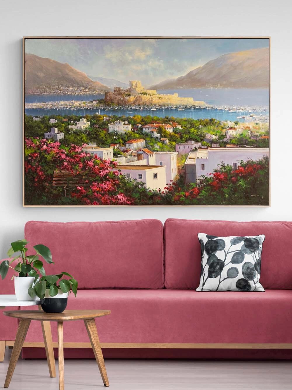 Bodrum'da Denizin Nefesi Yağlı Boya Tablosu