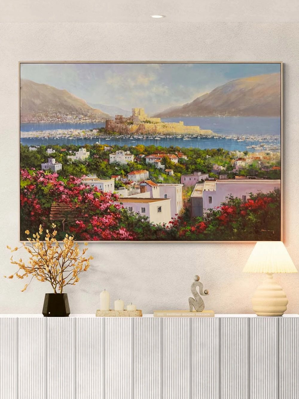 Bodrum'da Denizin Nefesi Yağlı Boya Tablosu