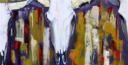 Boğa Başları Yağlı Boya Tablosu