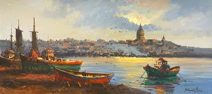 Boğazın Büyüsü Yağlı Boya Tablosu